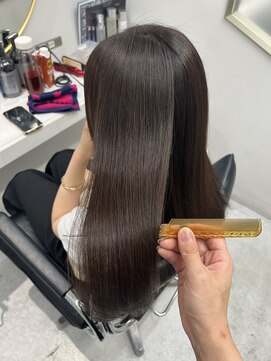 トランス(TRUNS) カット+ケアカラー+髪質改善ULTOWAトリートメント