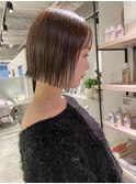 切りっぱなしボブ外ハネボブストレートボブ