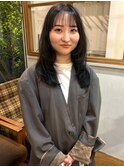 【顔まわりレイヤー】ブルーブラック◎