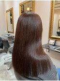 髪質改善/縮毛矯正/酸性ストレート/チョコレートブラウン/韓国
