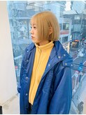 ブロンド＋ミニボブ