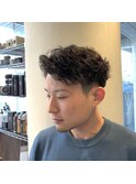 【MEN'S HAIR】シャドウパーマ×アップバング