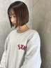 カット+ケアカラー＋２stepトリートメント ￥8,800［レイヤーカット/顔周り］