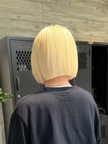 ヲタク(wotaku.)&nbsp;ブロンドカラートリプルカラーケアブリーチハイトーンボブ金髪