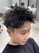 エデアンルクラ 下通(EDEAN Leclat)&nbsp;熊本 スパイキーショート アップバング MEN'S HAIR