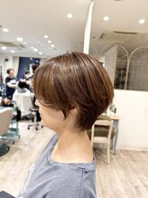 イト リトルヘアガーデン(ito. little hair garden) 丸みショートボブ×ベージュ