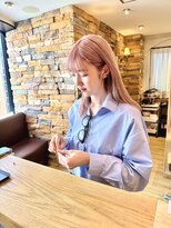 アロマ ヘアー ルーム 新宿3号店(AROMA hair room)&nbsp;ピンクベージュ☆デザインカラー/ダブルカラー/ケアブリーチ☆