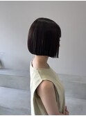 切りっぱなしボブ
