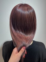 ファースト 仙台店(first)&nbsp;ブリーチありワインレッドで少し大人なカラーに
