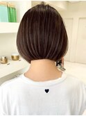 高崎髪質改善白髪ぼかしハイライトショートボブカット30代40代