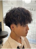 ツイストスパイラルパーマツイストパーマメンズマッシュパーマ