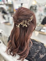 アールグランデ 静岡店(R GRANDE)&nbsp;ロープ編みハーフアップ