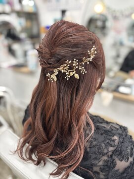 アールグランデ 静岡店(R GRANDE) ロープ編みハーフアップ