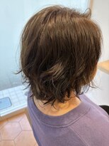 アズールサン 草加西口店(azule-sun) ゆるウェーブ,ニュアンスカール,ショートパーマ,ベージュ/草加