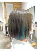 韓国ヘアレイヤーカットダブルハイライトカラー【Lapista池袋】