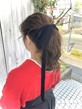 エスハートオブヘアー 植田店(ES Heart of HAIR) ゆるふわポニーテール