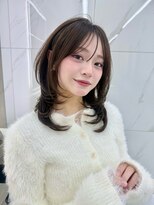 サンドレオ 新宿店(sand Leo) ミディアムレイヤーカット/髪質改善/韓国/前髪/新宿/ブリーチ