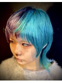 ターコイズパープルツートン