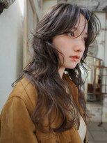 アンドスタイル(&style)&nbsp;【TSUJI】レイヤー オリーブ 顔まわり グレージュ ダブルカラー