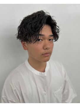フロー 柏店 92(FLOW) 柏 メンズパーマ ナチュラル波巻きショート