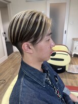 ルシードスタイル リム(LUCIDO STYLE Rim)&nbsp;ホワイトブロンド×メンズショート