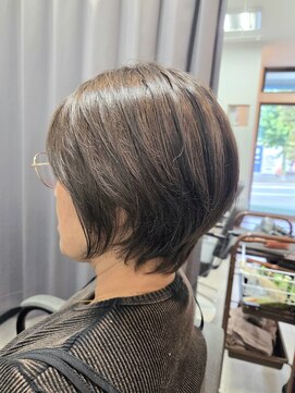 テーラヘアー 土気あすみが丘店(TELA HAIR) ミルクティーベージュ×ショートボブ