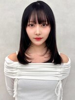アッシュ 中野店(Ash)&nbsp;20代30代/レイヤー/くびれ/透明感/小顔/オリーブベージュ/美髪