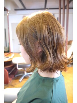 ヘアー ライフ トゥルース(Hair Life truth) ≪truth≫切りっぱなしボブ×イエローベージュ