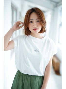 ナオシ トレス 富雄店(nao*c tres) 【奈良/富雄nao*c】センターパートの☆小顔前下がり外ハネボブ