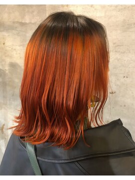 アティック ヘアーデザインアンドリラクゼーション(attic hair design&relaxation) オレンジカラー