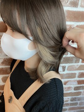 エニー 栄(Any) 韓国風ミディアム×インナーカラー