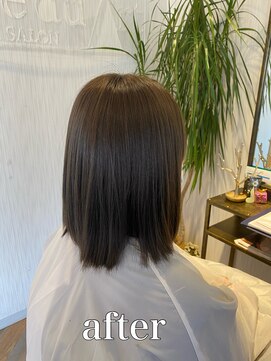 ミュゼドゥアートシエル(Musee du Art ciel) 【髪質改善】外ハネマットグレージュ