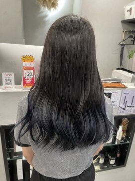 シャムオーツー 国分寺(CHAM:O2) グラデーション/ブルー/ブリーチ