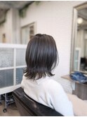 外はね+ハイライト 30代40代50代60代 白髪染め 白髪ぼかし