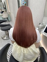 ロンド マーレ 天神大名店(Lond mare) ピンクブラウン/暖色カラー/カシスピンク/韓国ヘア/顔周りカット