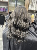 ラフ(LAFF) #バレイヤージュ#グレージュカラー#ボブウルフ#ココアベージュ