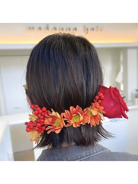 マドンナ ヘアー(madonna hair.) 成人式前撮りヘアセット