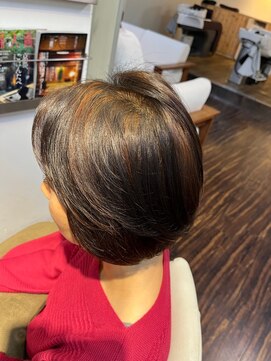 アトリエアルシュ(atelier ARCHE) ヘナ染めでも明るい髪色にできます！ハイライト,メッシュ