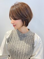 アイスバーグ(eyesburg)&nbsp;20代30代大人可愛い小顔ボブ前下がりショートハイライト