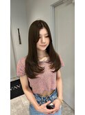 レイヤーカット　オリーブアッシュ