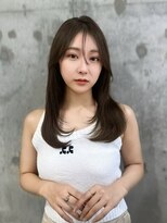 シーシンジュク 新宿南口(Sea shinjuku)&nbsp;ミディアム×暗めカラー[デザインカラー/フェイスフレーミング]