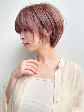 セイドット オモテサンドウ(Say. omotesando) say.黒髪ボブルフネビージュ小顔ワンレンミルクティーベージュ