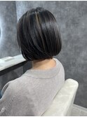 ハイライト×内巻きボブ