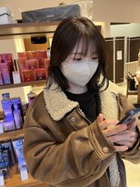 サラビューティーサイト 志免店(SARA Beauty Sight) 【琉希也style】小顔ボブ/オリーブグレージュ/外ハネボブ