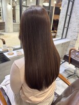 銀座　cheri フェイスレイヤー×艶髪チョコレートブラウン