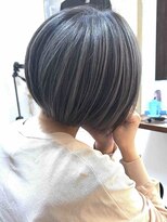 ブレイズヘアー(BLAZEhair)&nbsp;【暗めハイトーン】モノトーンバレイヤージュ×ブリーチ２回