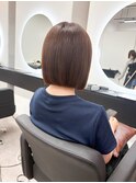 梅雨にも負けない縮毛イメチェン可愛いシンプルストレートボブ
