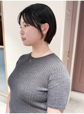 "久保田"まるみショート顔まわりカットショートボブ透明感カラー