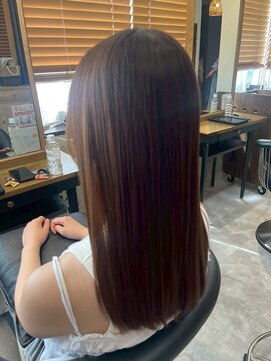 ヘアリゾート粋 トゥジュ 池袋東口店(tujuh) ストレートロング/ダークチョコレートブラウン/艶髪