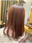 くびれヘア/アプリコットオレンジ/夏のヘアアレンジ/武蔵小杉